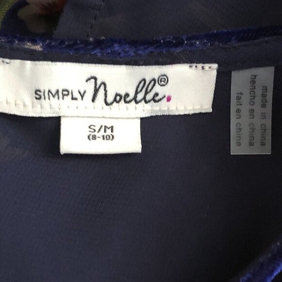 Simply Noelle Floral Velvet Burnout Tank Camisole - Fairy Goth NEW - Picture 3 of 12